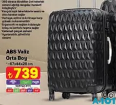 ABS VALİZ ORTA BOY